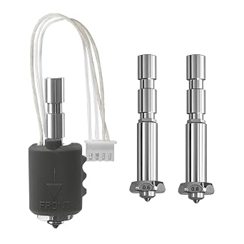 for Anycubic Kobra 3 Max Nozzle&Hotend0.4mm New Upgrade with 0.6MM and 0.8MM Quick Change High Flow Integrated Hardened Steel Nozzle Throat Extruder Kit for Anycubic Kobra 3 Max Combo 3D Printer