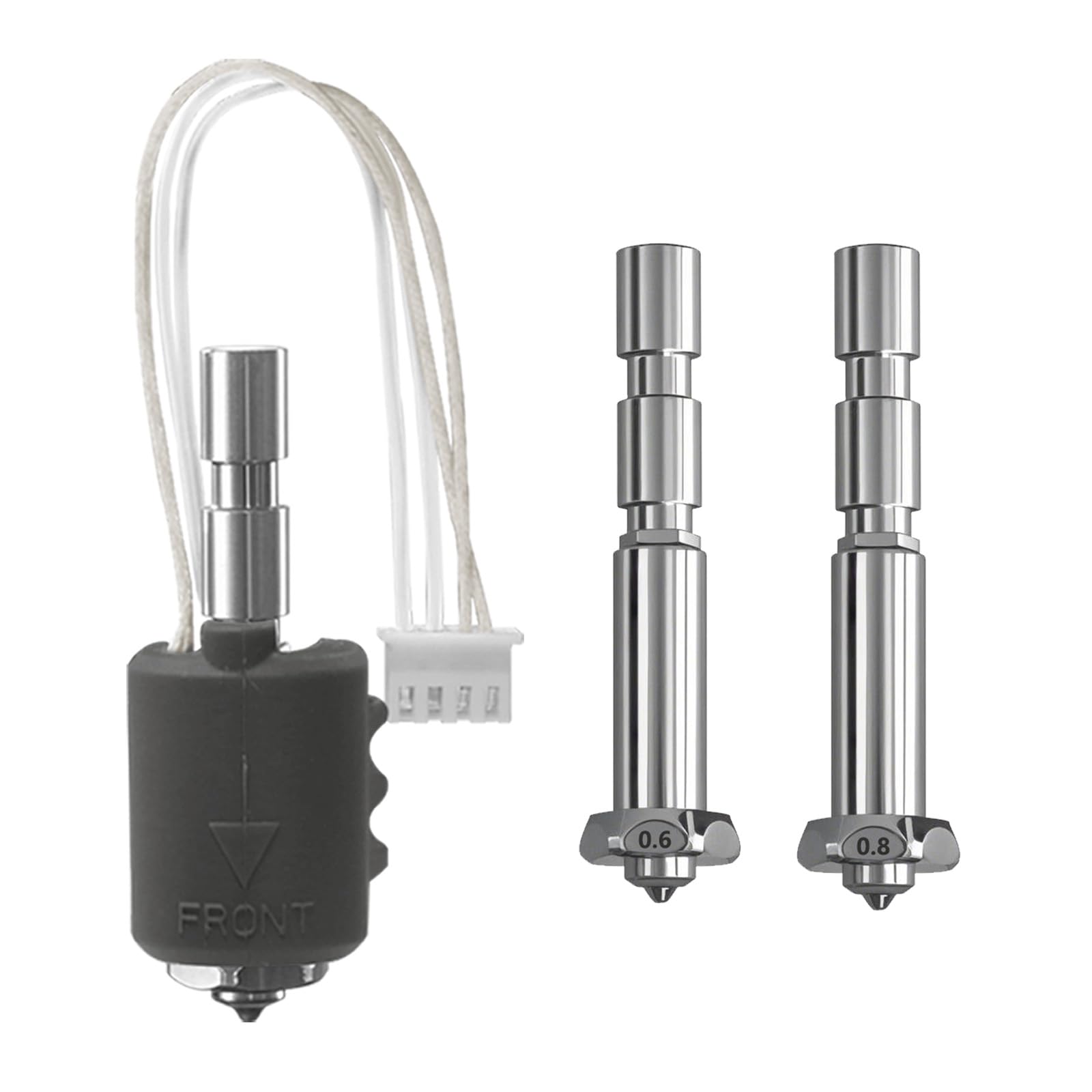 0.4MM Hotend for Kobra 3 Max Combo with 0.6MM 0.8MM Quick-Swap High Flow Integrated Hardened Steel Nozzle Throat Tube Heater Block Thermistor Print Head Extruder for Anycubic Kobra 3 Max 3D Printer-picture-12