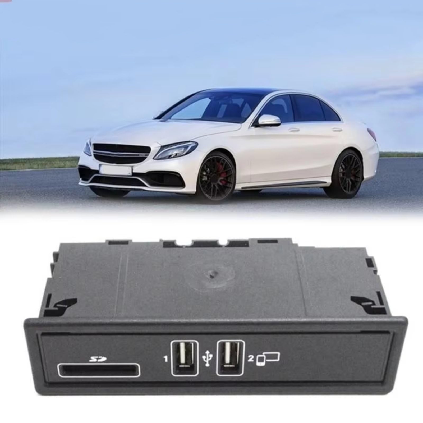 Compatibile Con Benz Per W205 W213 W253 C180 C260 GLC200 E180 Porta USB Presa Lettore Di Schede Connettore USB 2058200226 A2058200126 Sostituzione Presa USB