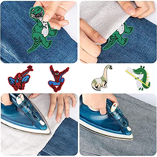 19pcs Toppe Termoadesive Bambini Dinosauri Toppe