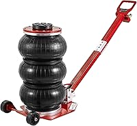 Vista 11 de VEVOR Gato de aire de 3 toneladas/6600 libras, conector de aire de triple bolsa, con seis tubos de acero, elevación de hasta 17.7 pulgadas/17.717