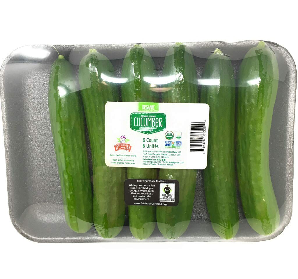 Divine Flavor, Cucumber Mini Organic, 12 Ounce