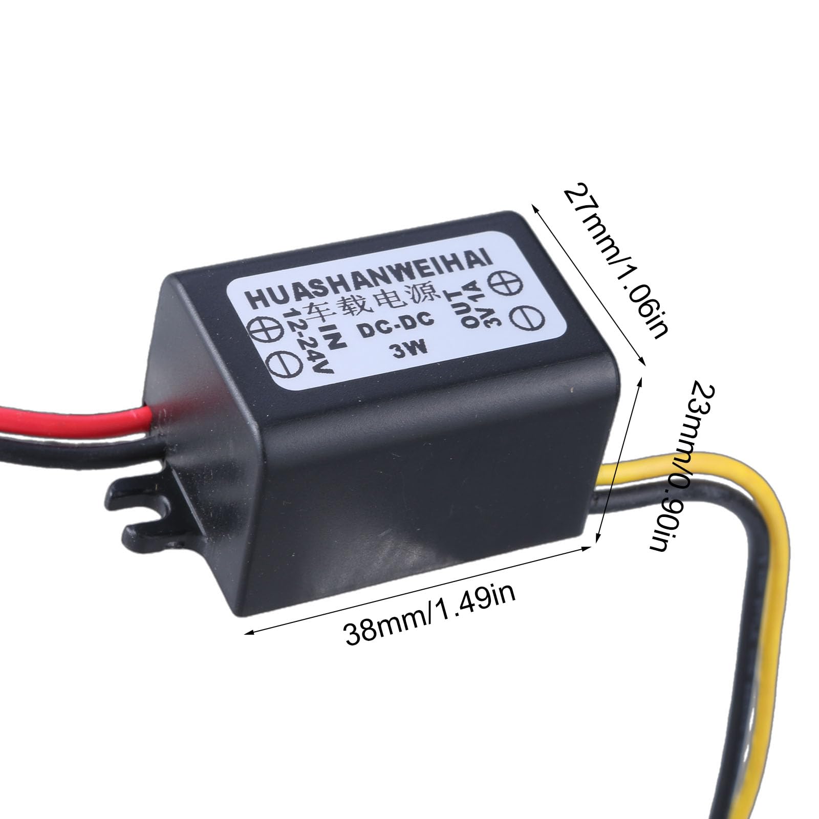 Convertisseur Buck Étanche 12-24V Vers 3V 2A - Module LED Voiture Moteur Protection Surcharge