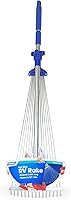 Camco Telescopic Collapsible Rake - Expands to 60" Long, 22" Wide Head, Folds to 30"x8.5" for Camping, Gardening & Lawn Care Storage (42171)