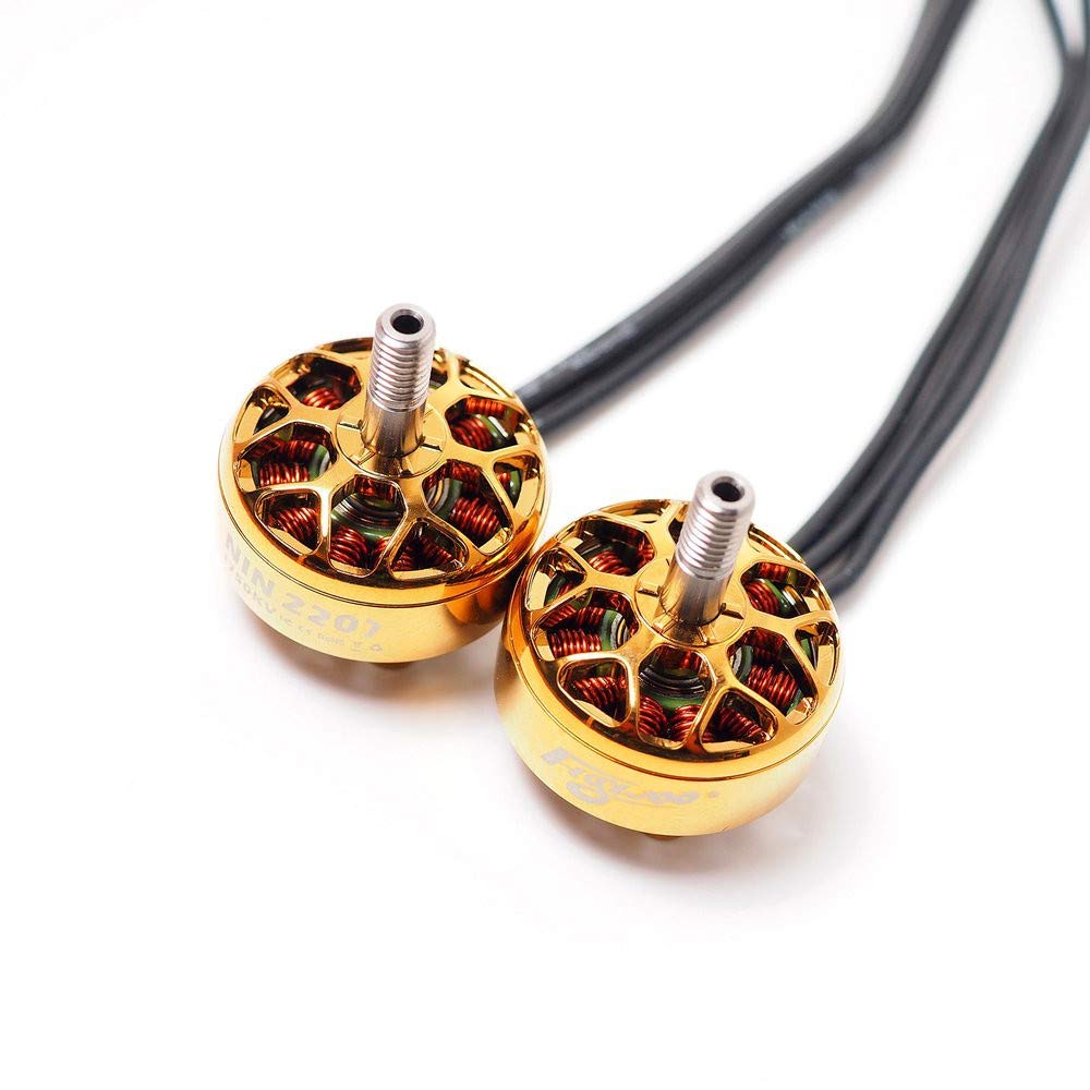 VIDOO Nin N2207 2207 1750Kv/2450Kv/2750Kv 2-6S Moteur Brushless Titanium Or pour Drone Rc-2750Kv