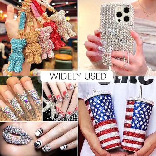56000Pcs Rhinestones for Bedazzling,56 Colors Bedazzling Kit with Rhinestones for Crafting,3mm Gems Resin Jelly Flatback,Perfect for Nail Art, Diamond Art, Clothing — view 3