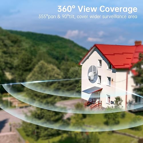 Miniatura 7 de JOOAN Cámaras de seguridad 3K 5MP inalámbricas para exteriores, cámara PTZ de 360 al aire libre, cámara inalámbrica para exteriores, detección