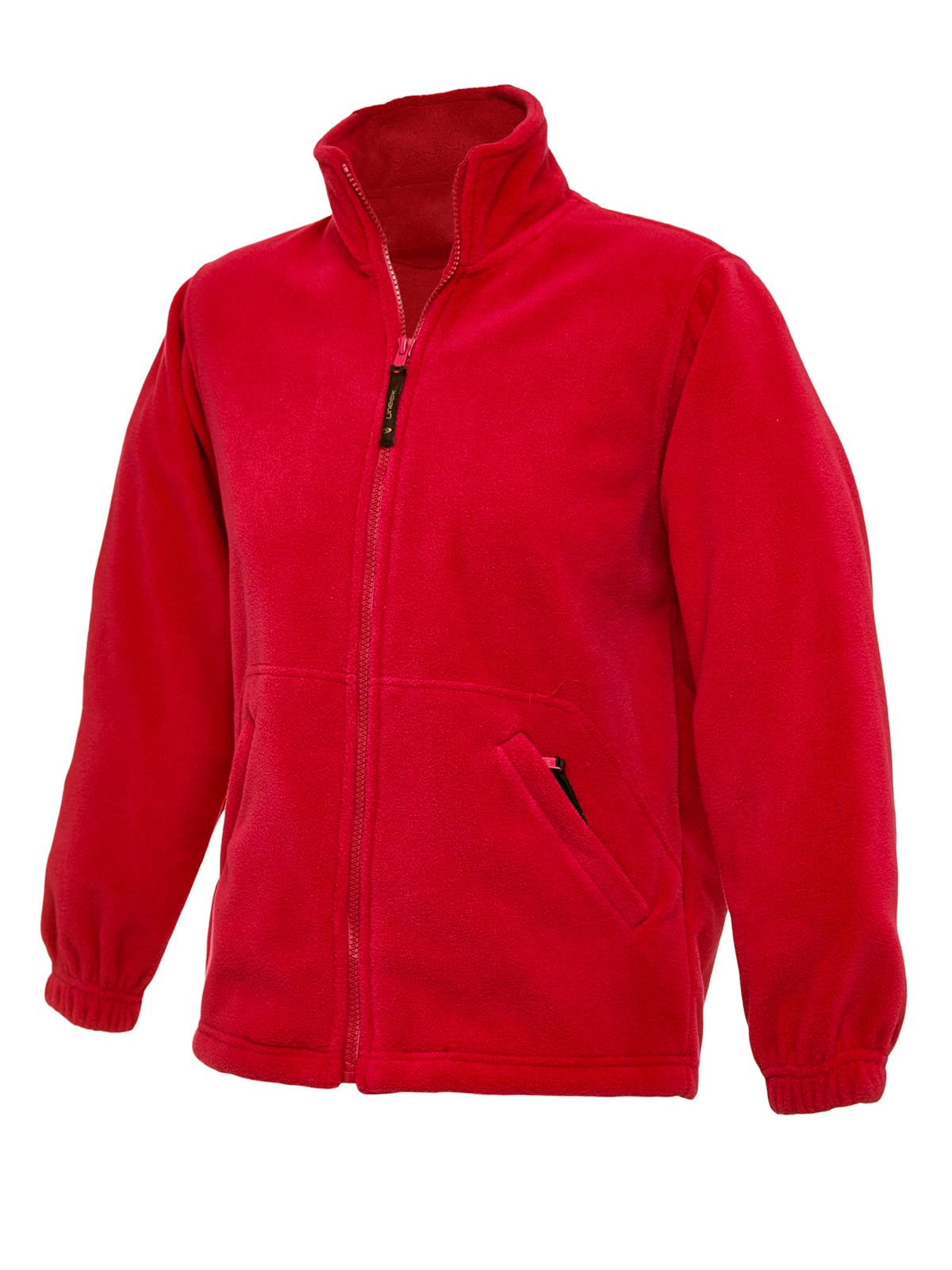 COOZO Unisex Childrens Classic Full Zip Fleece Jacket - Red - 2 Years