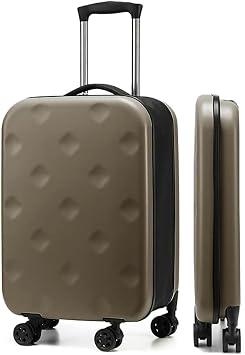 Collapsible Suitcase Set, Folding Carry On Luggage 24inch Large Checked In Luggage, TSA Approved Lightweight PC Hardside Luggage, Retractable Handle,Rolling Travel Duffel Bag for Woman  Color Gray