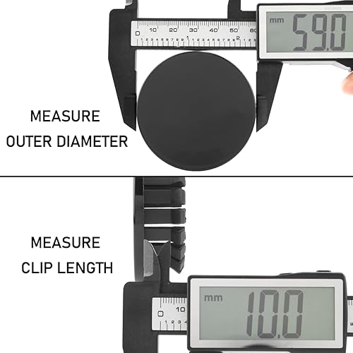 Miniatura 4 de Rhinotuning Tapacubos centrales de rueda de coche ABS cromados plateados de 83 mm (3.27 in)3.008 in (3 pulgadas), reemplazan