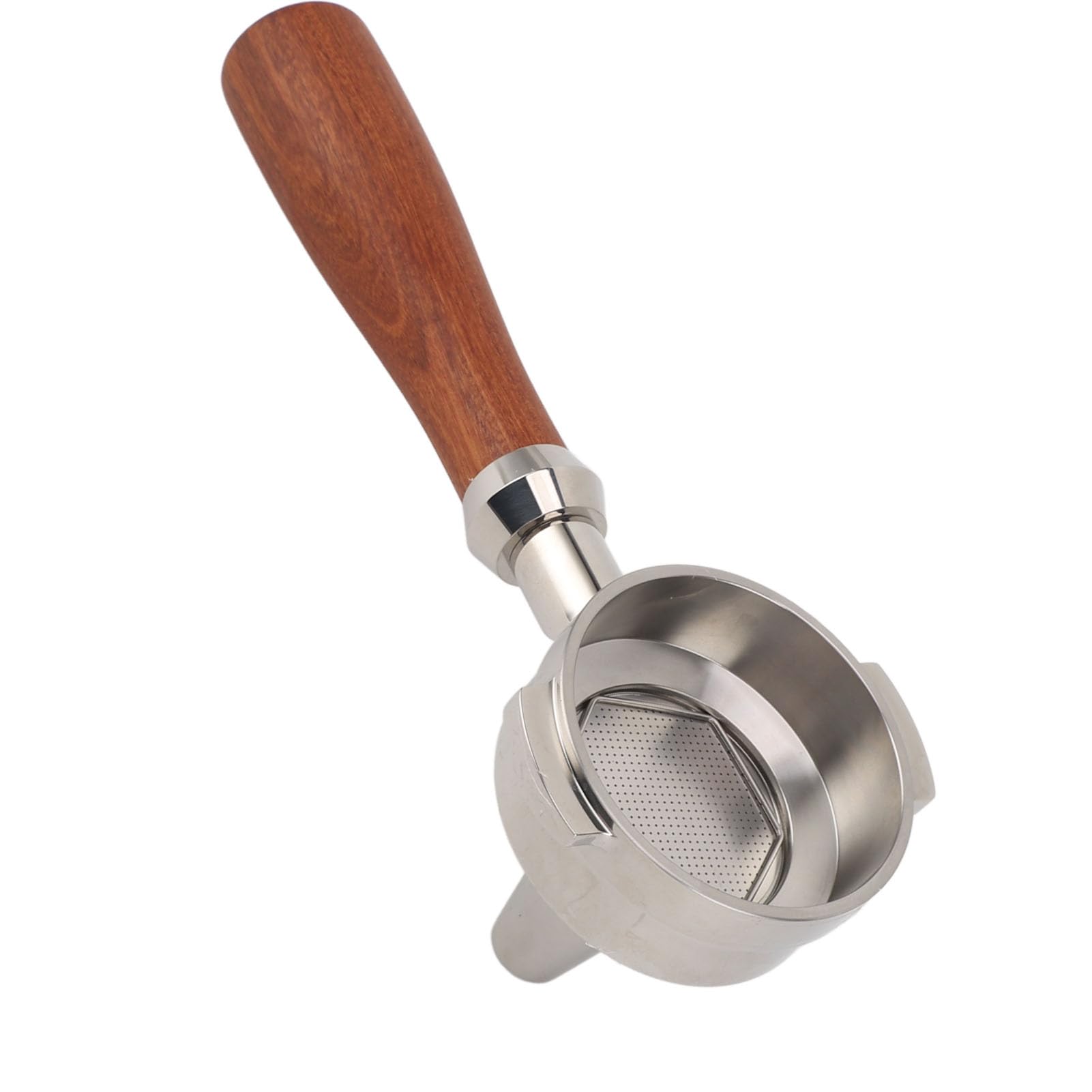 Aramox 58-mm-Siebträger, Edelstahl 304 mit Holzgriff, Professionelles Kaffeezubehör für Expobar GA Pandorra XLVI (Cuibourtia D-Schnalle)