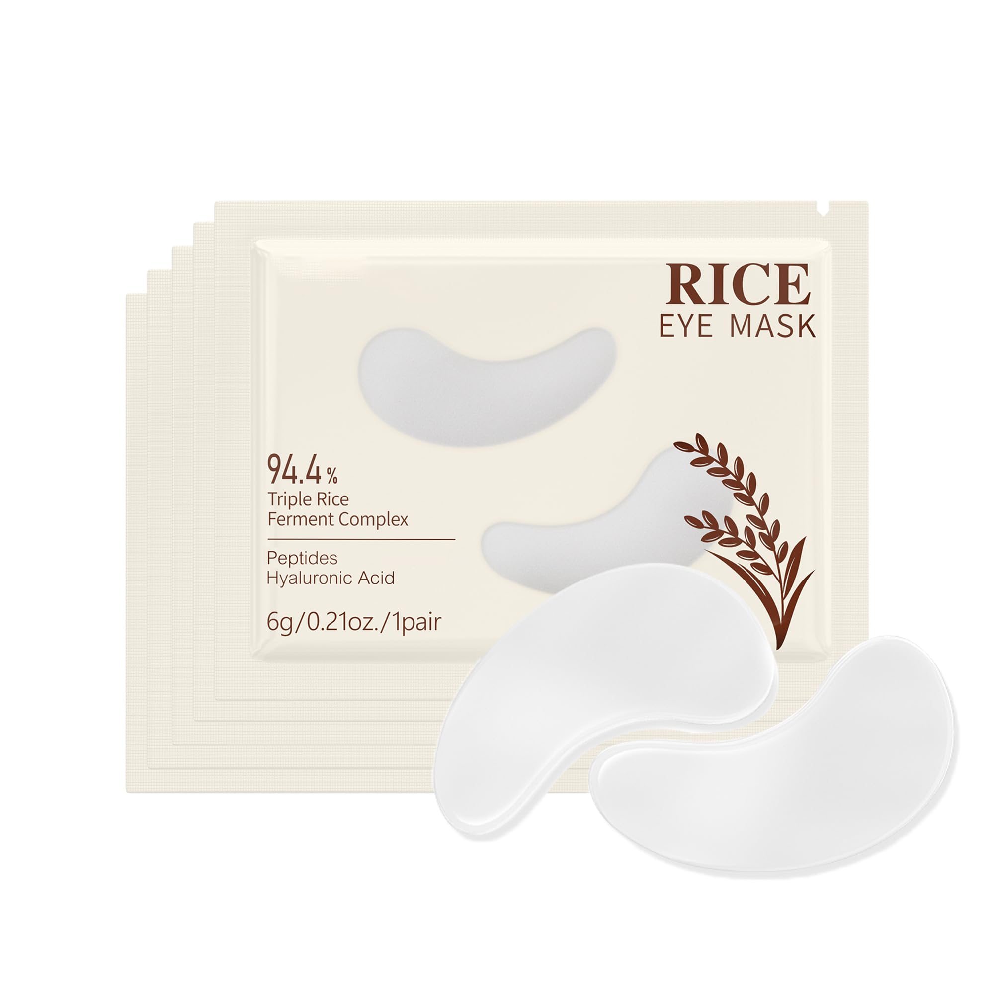 Rice Eye Mask Under Eye Patches Collagen Pads for Puffy Eyes Dark Circles Bags and Wrinkles Relieves Pressure