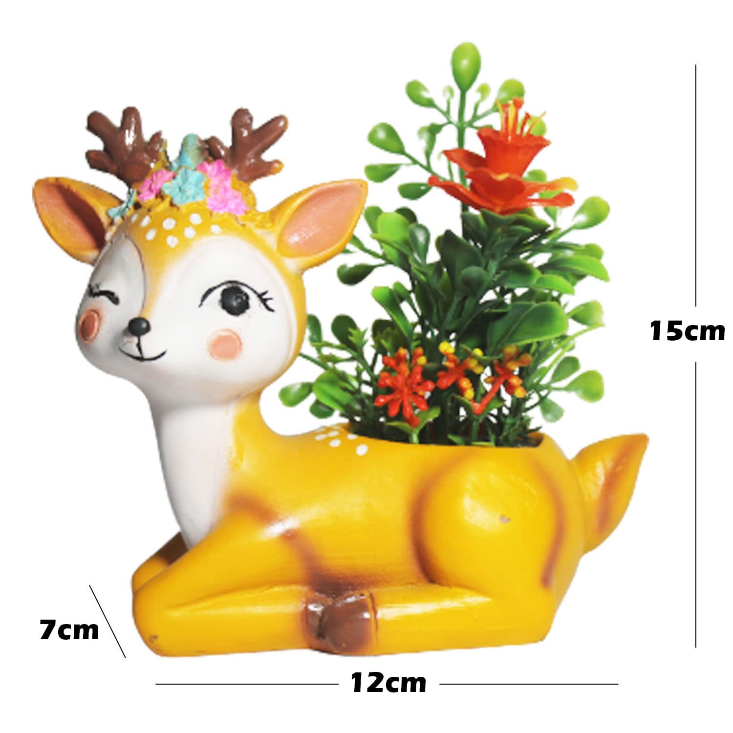 Unique Yellow Deer Resin Pot - Buy Now! -3 Unique Yellow Deer Resin Pot - Buy Now! -3