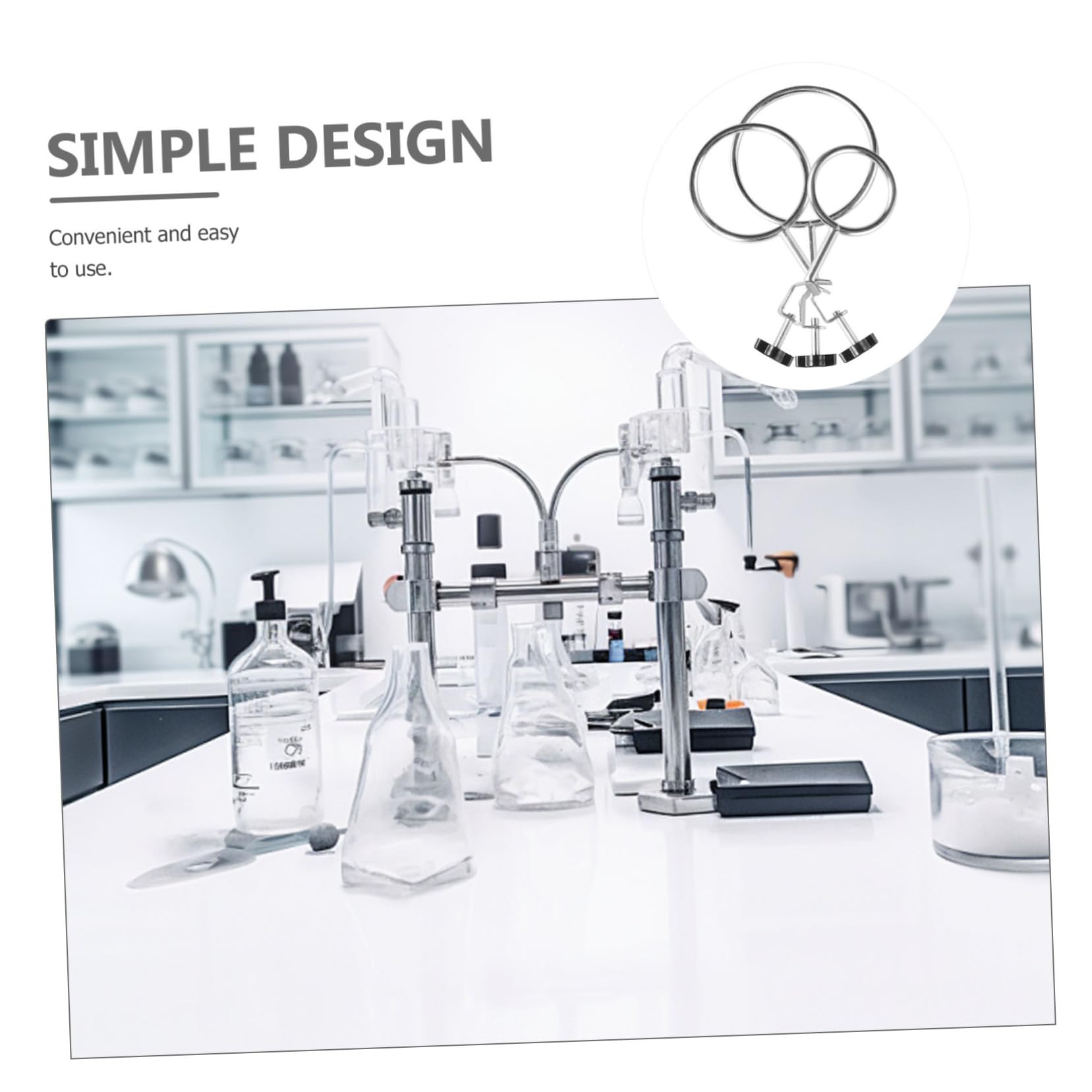 ROMISBABA 12pcs Lab Stand Retort Clamps Clamps for Chemistry Experiments Smooth Easy to Handle Suitable for Laboratory Use