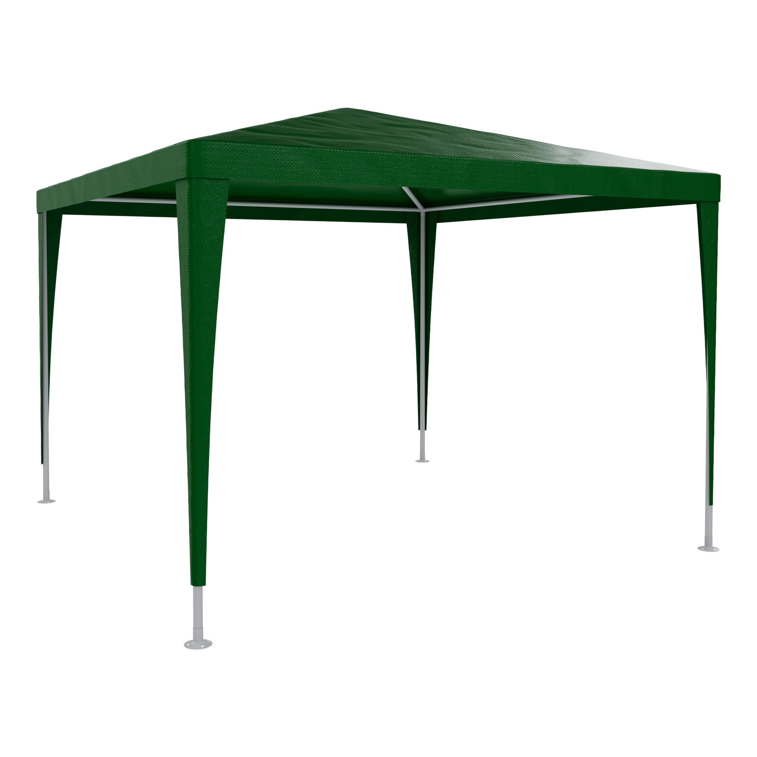 Gazebo 3x3 M Struttura In Acciaio Copertura In PE 110 gr/m² Impermeabile Idrorepellente Resistente Raggi Solari UV Tenda Ombrellone Per Fiere Pic Nic Campeggio Esterno Giardino Piscina (Verde)