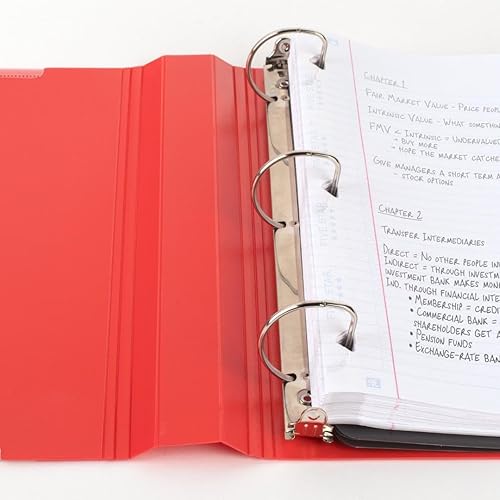 Miniatura 4 de Five Star Carpeta de plástico personalizable de 1-12 pulgadas + aplicación de estudio, paquete de 6, colores surtidos (261460-23)