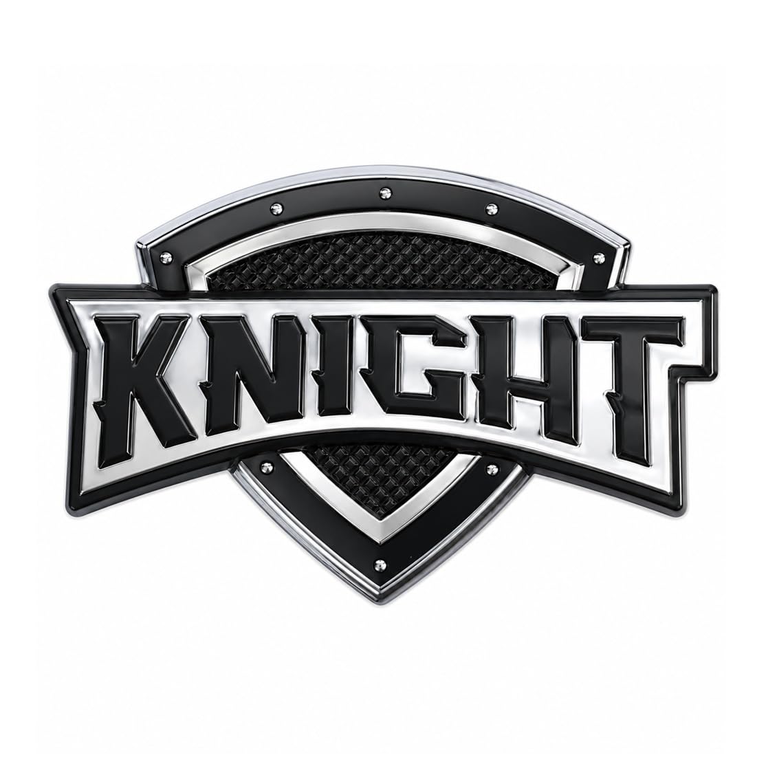 Knight Black Car Monogram Emblem Decal Logo, Weatherproof Badge, Premium Black Chrome Styling Upgrade Bold Premium Look for Car Exterior-image-9