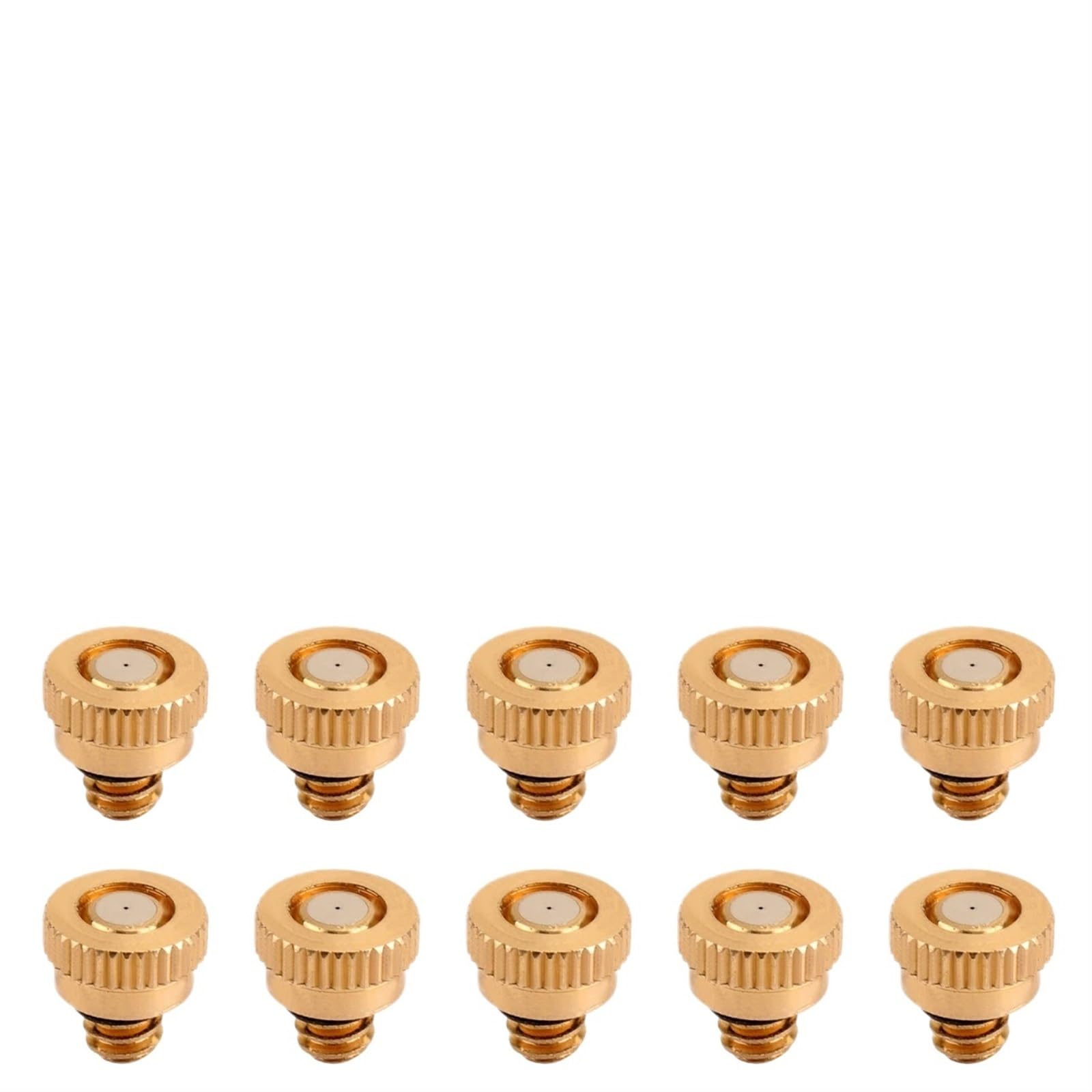 Brass Mister Nozzles 10Pcs Brass Misting Nozzles Water Sprinkle for Cooling System Patio Outdoor