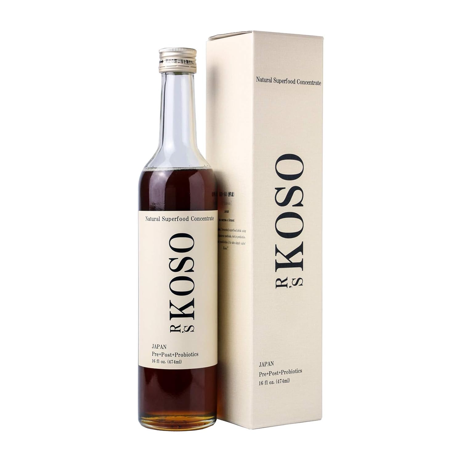 Detox Natural em 3 Dias com R's KOSO - Bebida de Enzimas Japonesa Rica em Probióticos e Prebióticos, Feita com Mais de 100 Vegetais e Frutas para Melhorar a Digestão