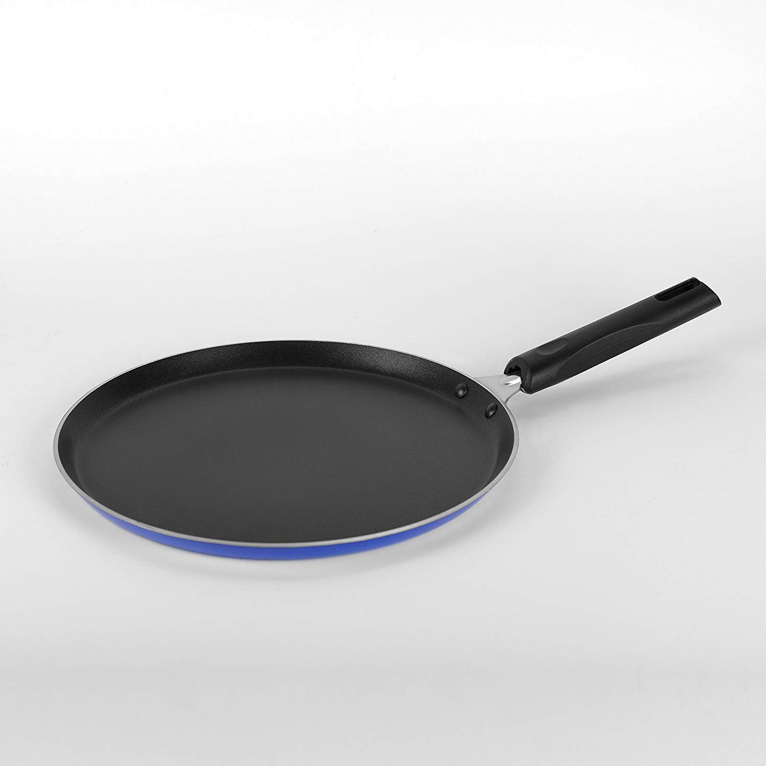 TABAKH 12-Inch Flat Dosa Tawa - Non-Stick Black Granite Finish, Induction Compatible (30cm)