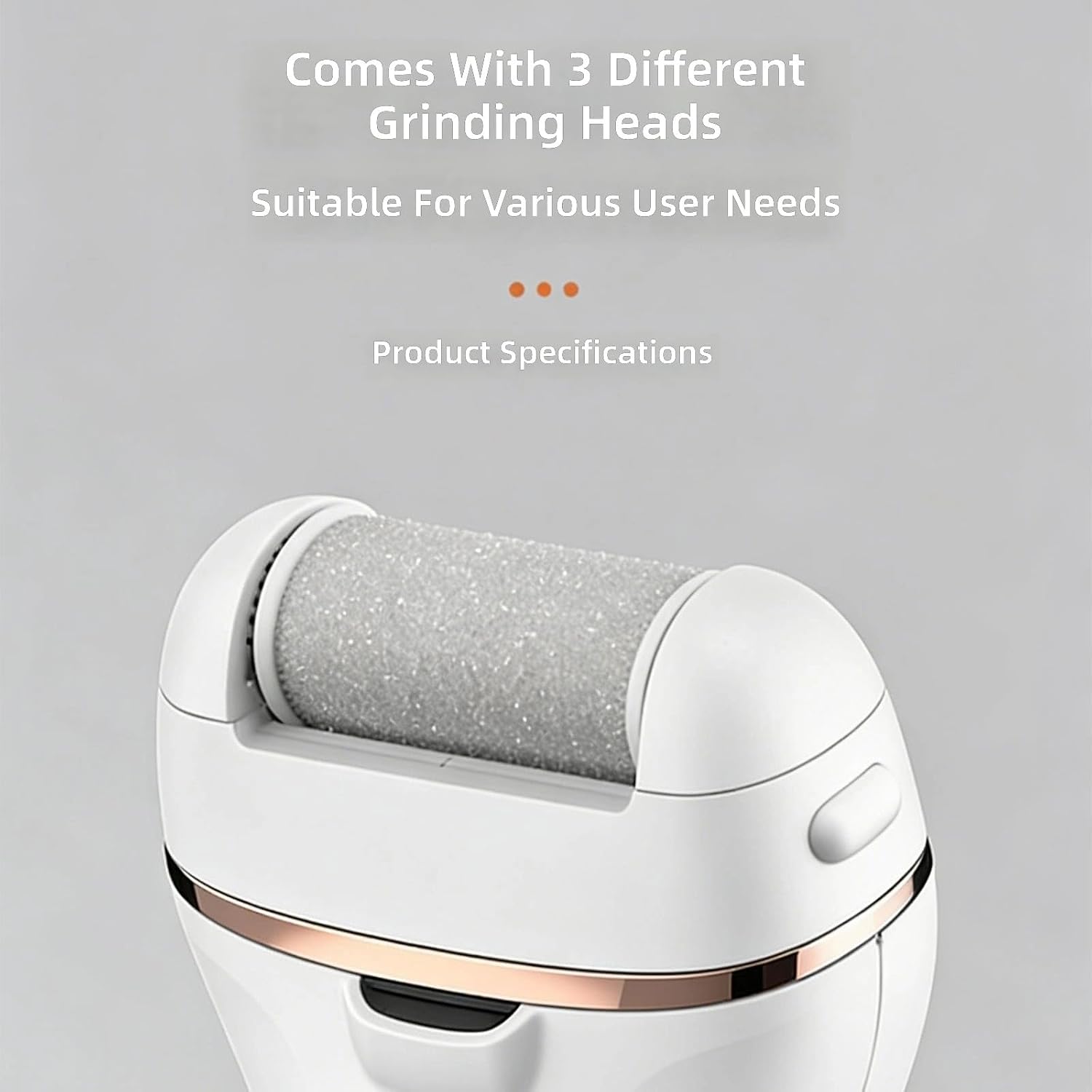 Cordless Callus Shaver with IPX5 Feature and Lightweight Body for Easy Handling and Handheld Pedicure Tool