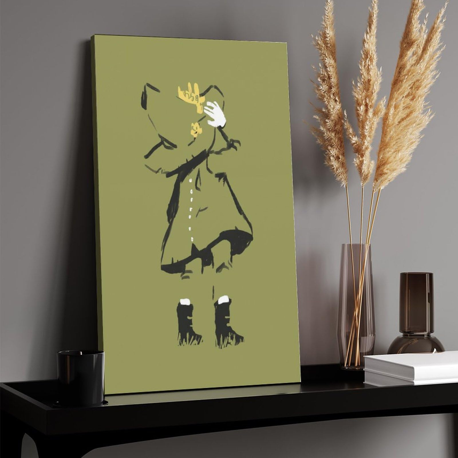 凡」 絵画 アート キャンバス 自画像 スナフキン イメージ