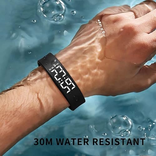 Miniatura 3 de Reloj digital deportivo impermeable para hombre reloj despertador podómetro con calorías rastreadores de fitness reloj inteligente ligero reloj para