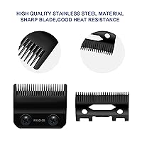 Vista 1 de FX8010B Cuchillas de repuesto de grafito negro compatibles con BaBylissPRO Barberology cuchillas de repuesto FX870/FXF880/FX810/FX825/FX673N, 2