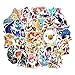 Saicowordist Fairy Tail Aufkleber Pack Cartoon Anime Wasserdicht Sticker für Laptop Skateboard Snowboard Auto Fahrrad Gepäck Aufkleber Geschenk für Kinder 60 Stück - 2.