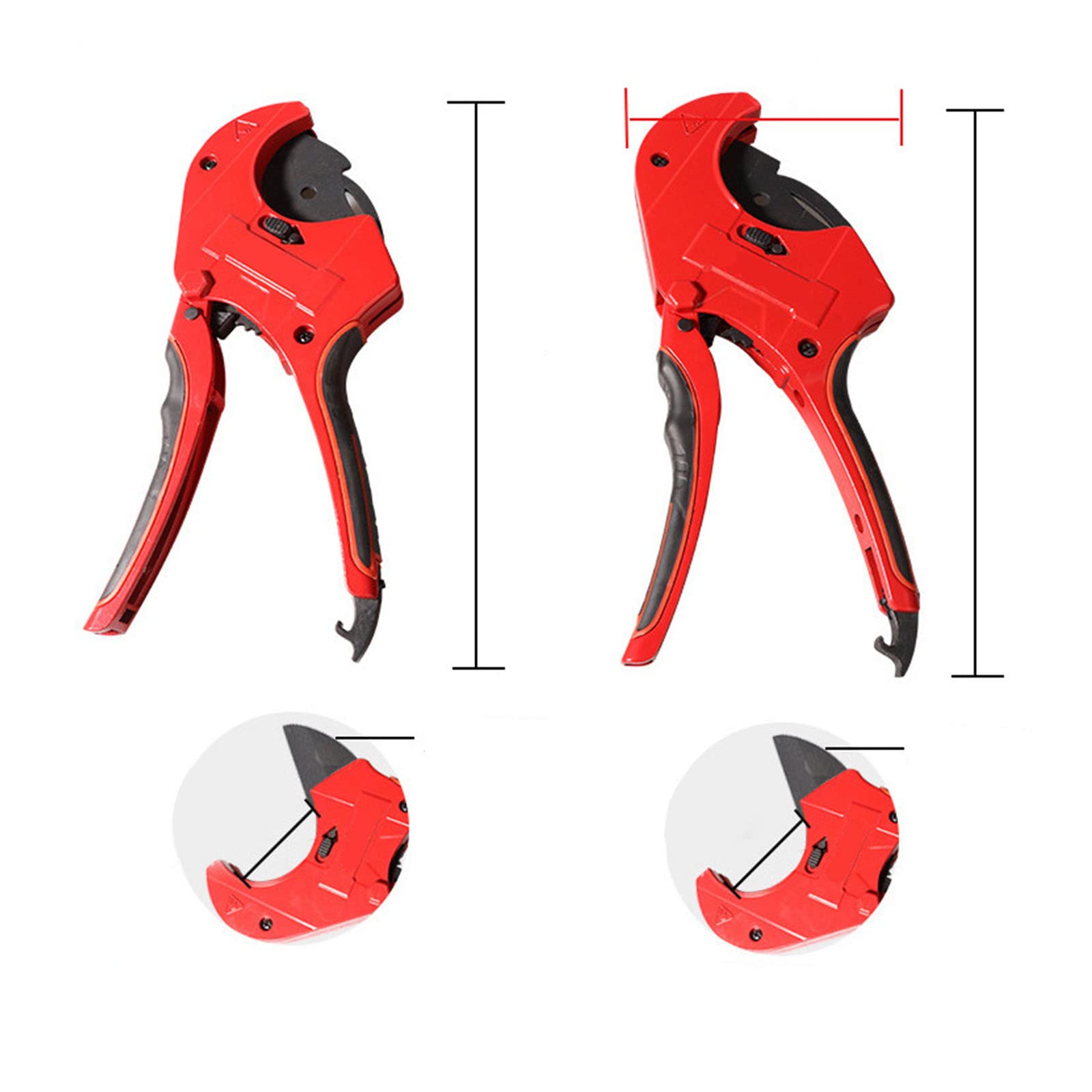 FAXIOAWA Tagliatubi in plastica Utensile per Il Taglio di Tubi in PVC per impieghi gravosi Cesoie per Il Taglio di Tubi Tagli Cesoie multifunzionali in Acciaio Inossidabile (Taglio rapido)