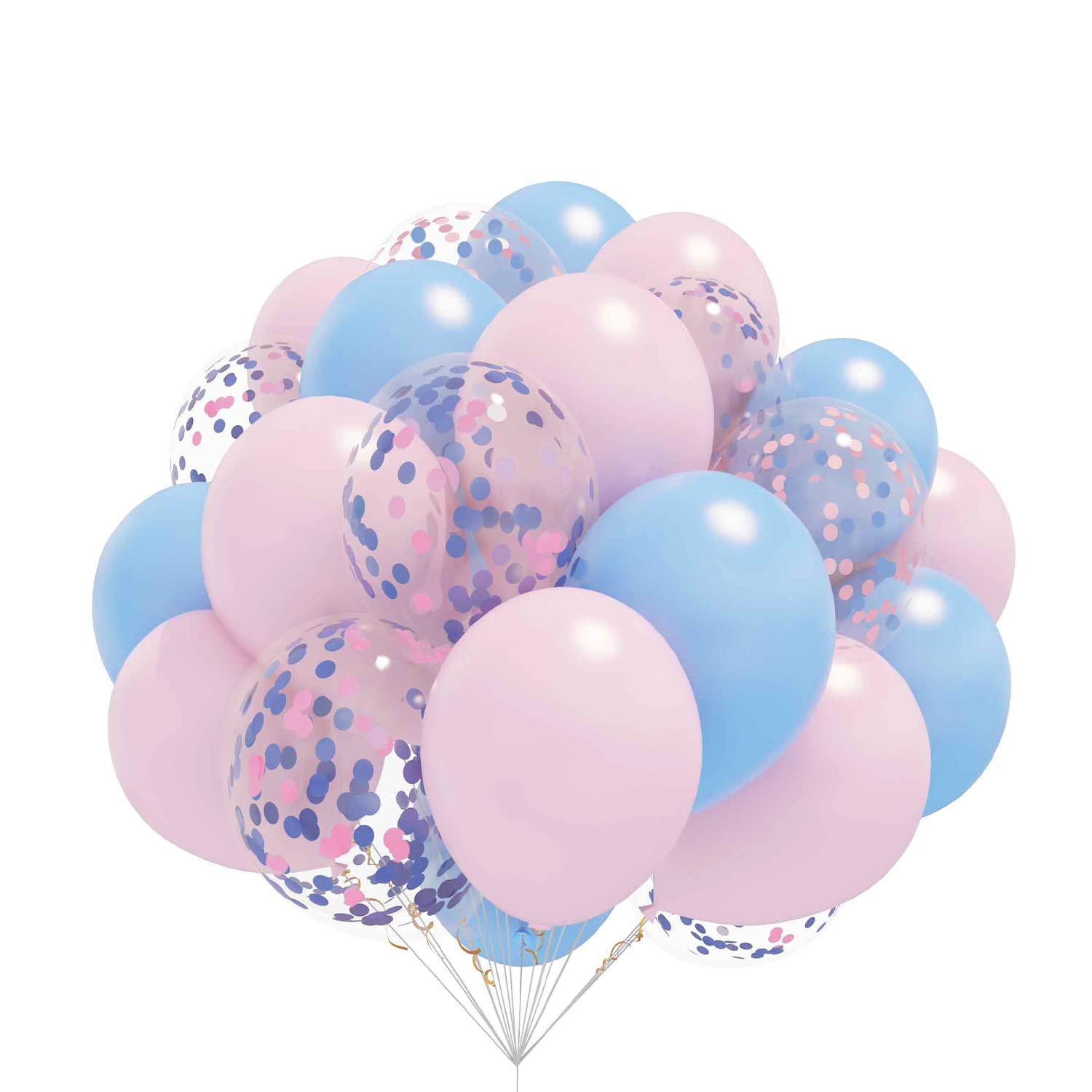 50pcs Pink and Blue Macaron Balloons 12 inch Helium Latex Balloons for Parties Decoration