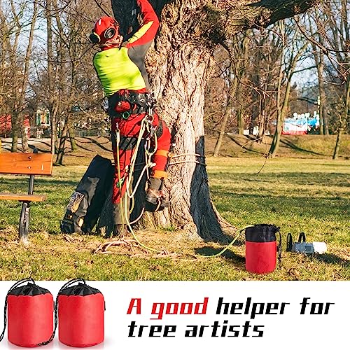Tanlade 2 Pcs Arborist Throw Bag Throw Line Storage Bag Drawstring Safety Throw Rope Rescue Bag for Tree Rock Climbing High Limb Throwing