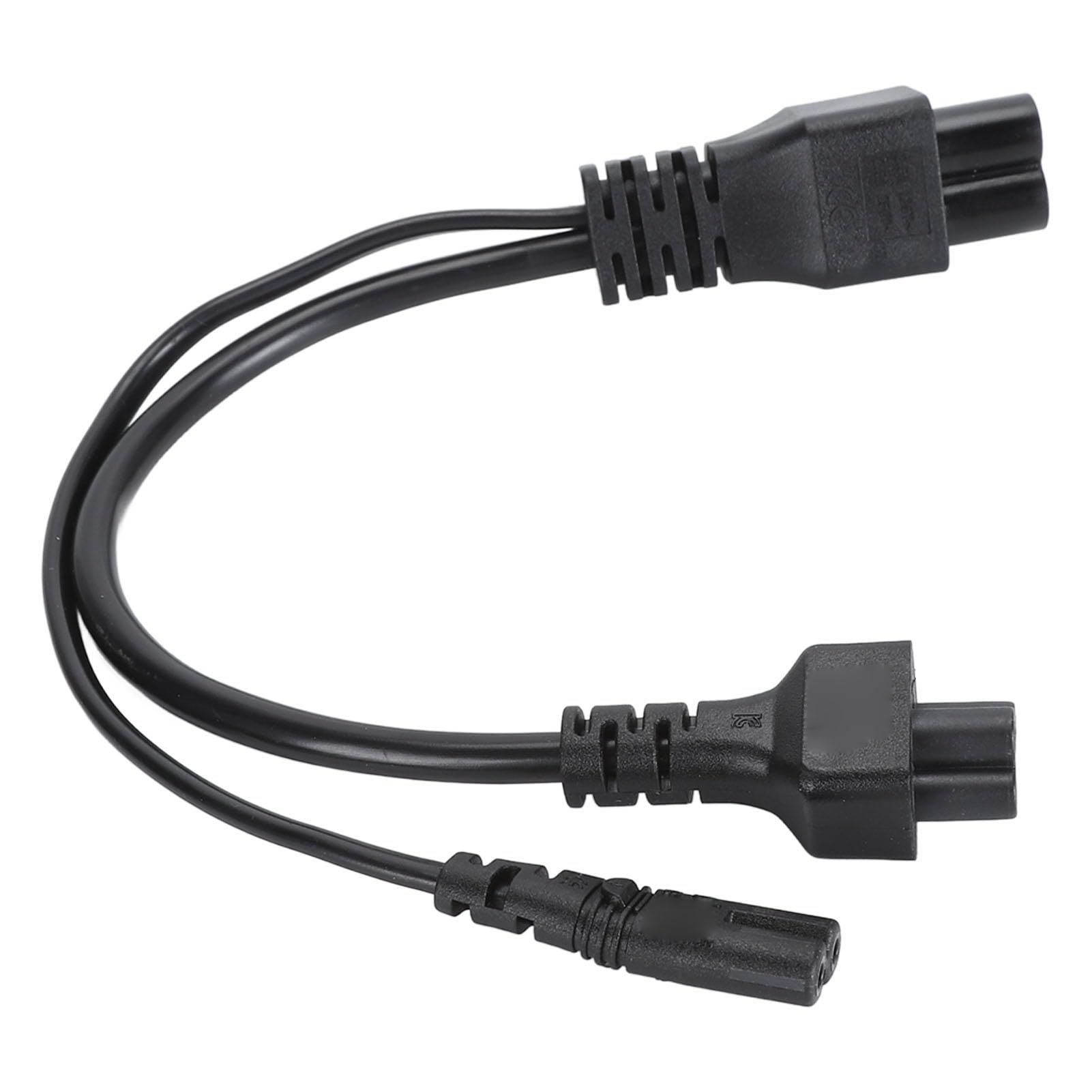 Wakects Przewód z wtyczką Zasilania C6 do C7, IEC320 C6 Męski na C7 żeński Kabel Adaptera Rozgałęźnika Y z powłoką z PVC Trudnopalny do Głośnika z lampką na Biurko Laptopa