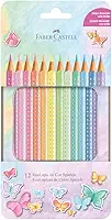 Lápis De Cor, Faber-Castell, Ecolápis Sparkle Estojo de Metal, 116156, 12 cores Pastel