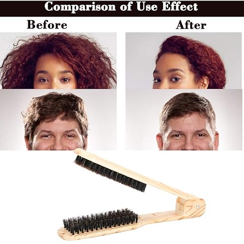 Miniatura 2 de Peine alisador de cabello, cepillo de pelo con abrazadera de doble cara, cepillos alisadores de peluquería para bricolaje, peluquería, peine en