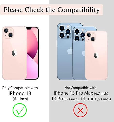 Miniatura 9 de PELEPUES Funda a prueba de golpes para iPhone 13 Pro de 6.1 pulgadas, anillo de dedo integrado funda de teléfono de grado militar con soporte de