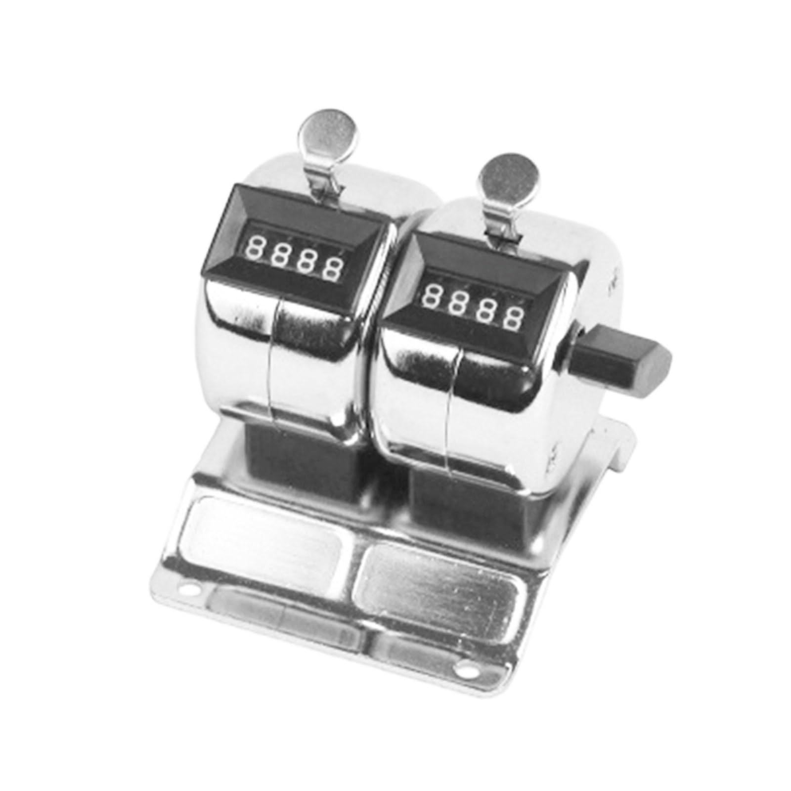 Industrial Manual Metal Counter Tool Accumulative Count Rotating Zeroing Resets Knob Construction for Lab Workshops Mechanical Counting Device