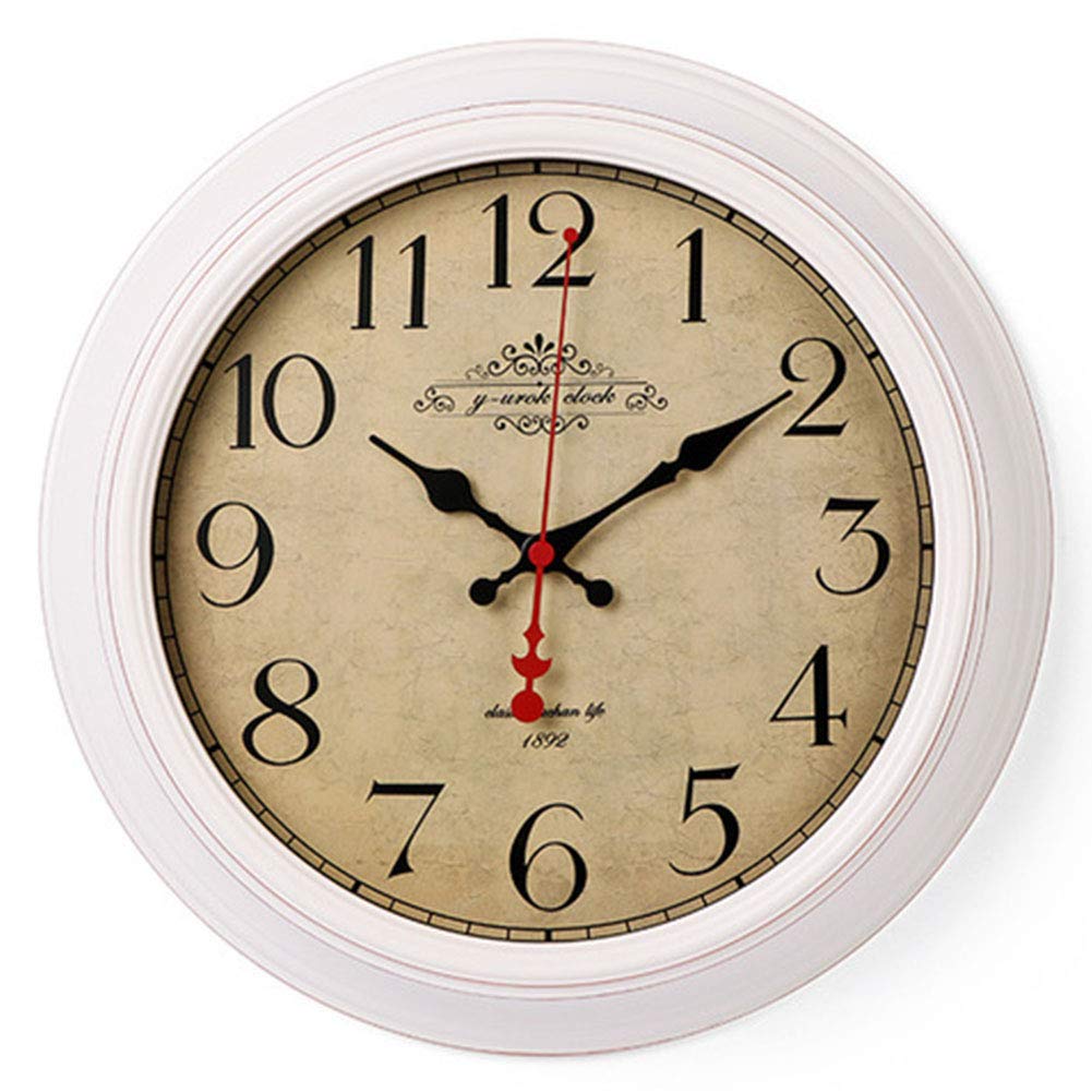 VHKJewE Arab Numerals Wall Clock Multicolor 33x7cm(A)