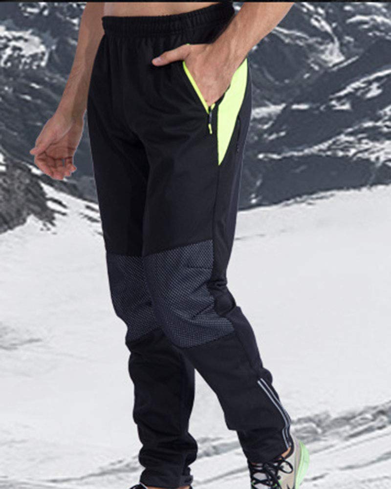 Hombre Bicicleta Largo Pantalones Ciclismo MTB Montaña Invierno con Forrados de Lana adentro Térmicos