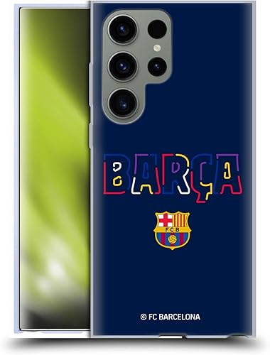 Miniatura 1 de Head Case Designs Officially Licensed FC Barcelona Neon Barca Graphics Soft Gel Case Compatible with Samsung Galaxy S23 Ultra 5G