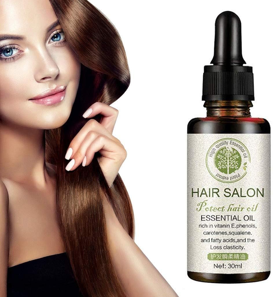 Hair Salon Essential Oil, 2021 Hair Care Premium Treatment Essential Oil- For Beautiful Hair & Healthier Scalp Soft and Light Care for Damaged Hair, Giving Hair Shine and Gloss