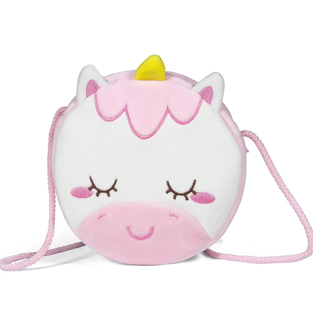Czemo Borsetta per Bambini Unicorno Borsa Tracolla Ragazze Borsetta da  Principessa di Peluche Giocattoli per Bambina : Amazon.it: Moda
