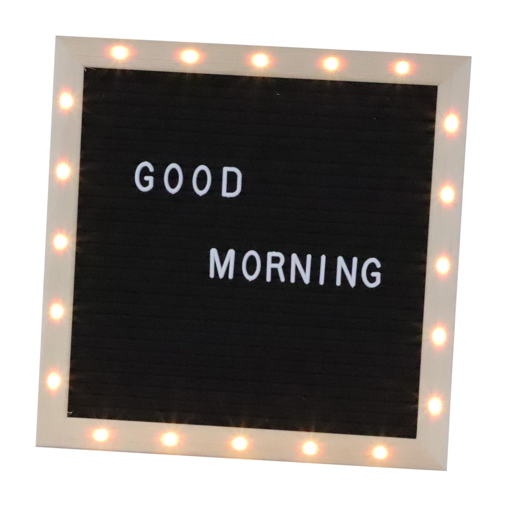 SHINEOFI Tablero De Letras De Madera Tablero De Mensajes Led Decoración De Escritorio