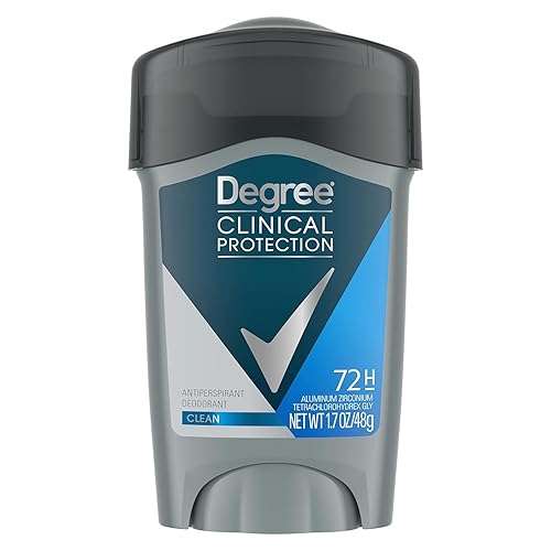 Miniatura 3 de DEGREE Men Clean - Desodorante antitranspirante clínico, 1.7 onzas (paquete de 3)