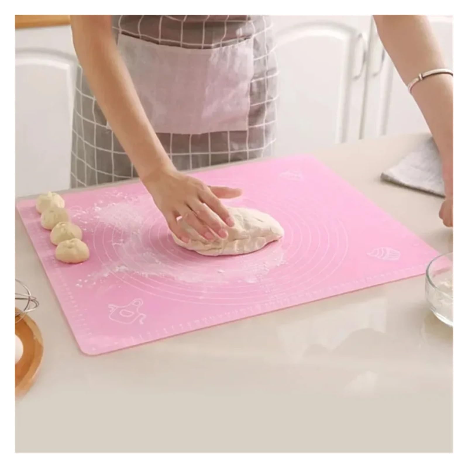 Silikon-Backmatte for Brot, Gebäck und andere Backwaren – Antihaftbeschichtung, Küchenzubehör, Kochutensilien, Backformen(BLUE,65x45cm)