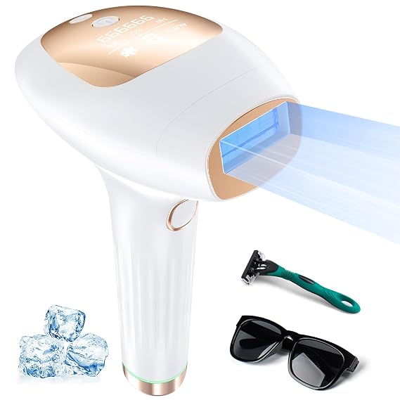 Xsoul Hair Removal with Cooling, Painless IPL Hair Removal Device for Women and Men, at-home Hair Remover for Armpits, Legs, Face, and Bikini Line