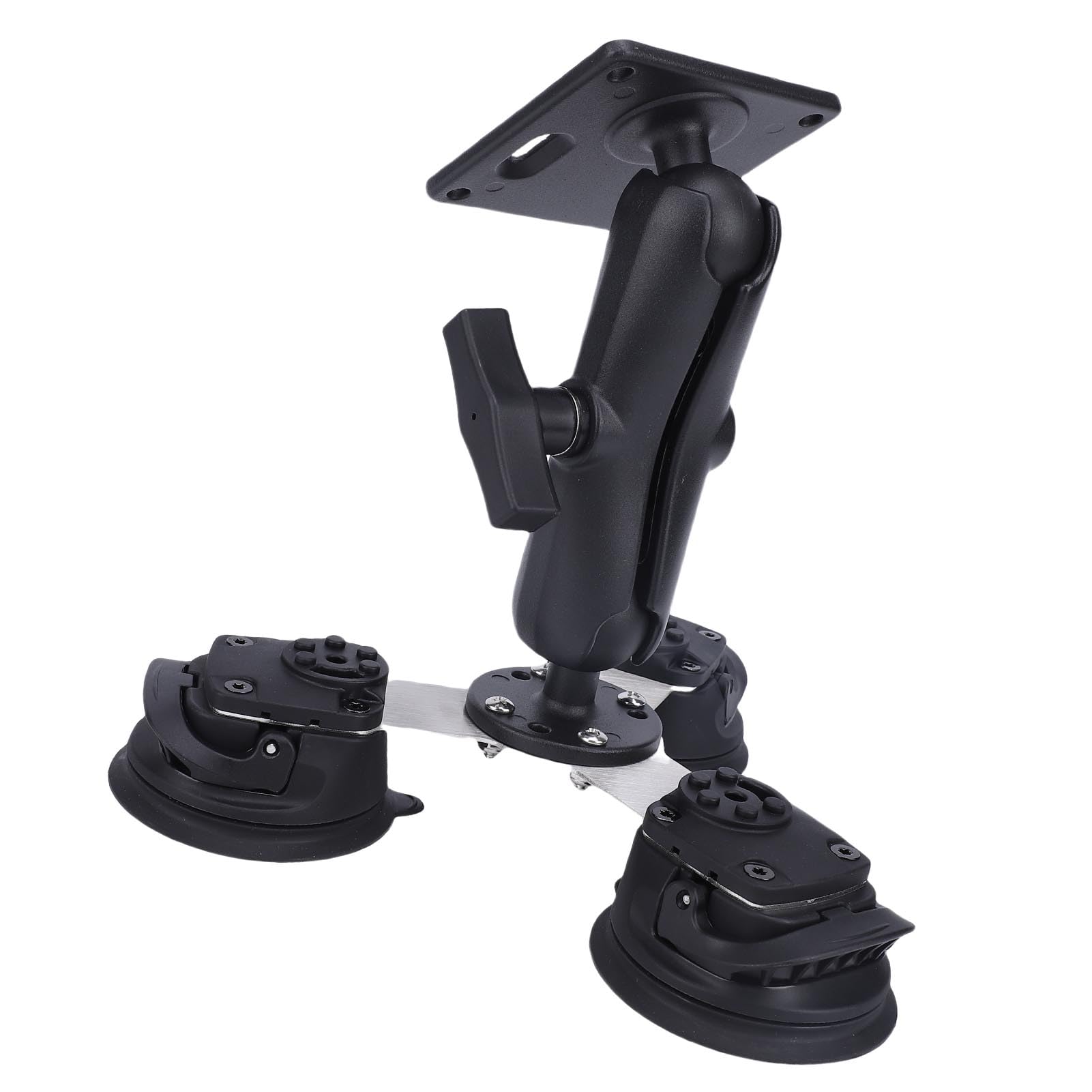 Supporto per Tablet in Lega di Alluminio con Base a Ventosa Multipla per Supporto Stabile per Scrivania in Vetro