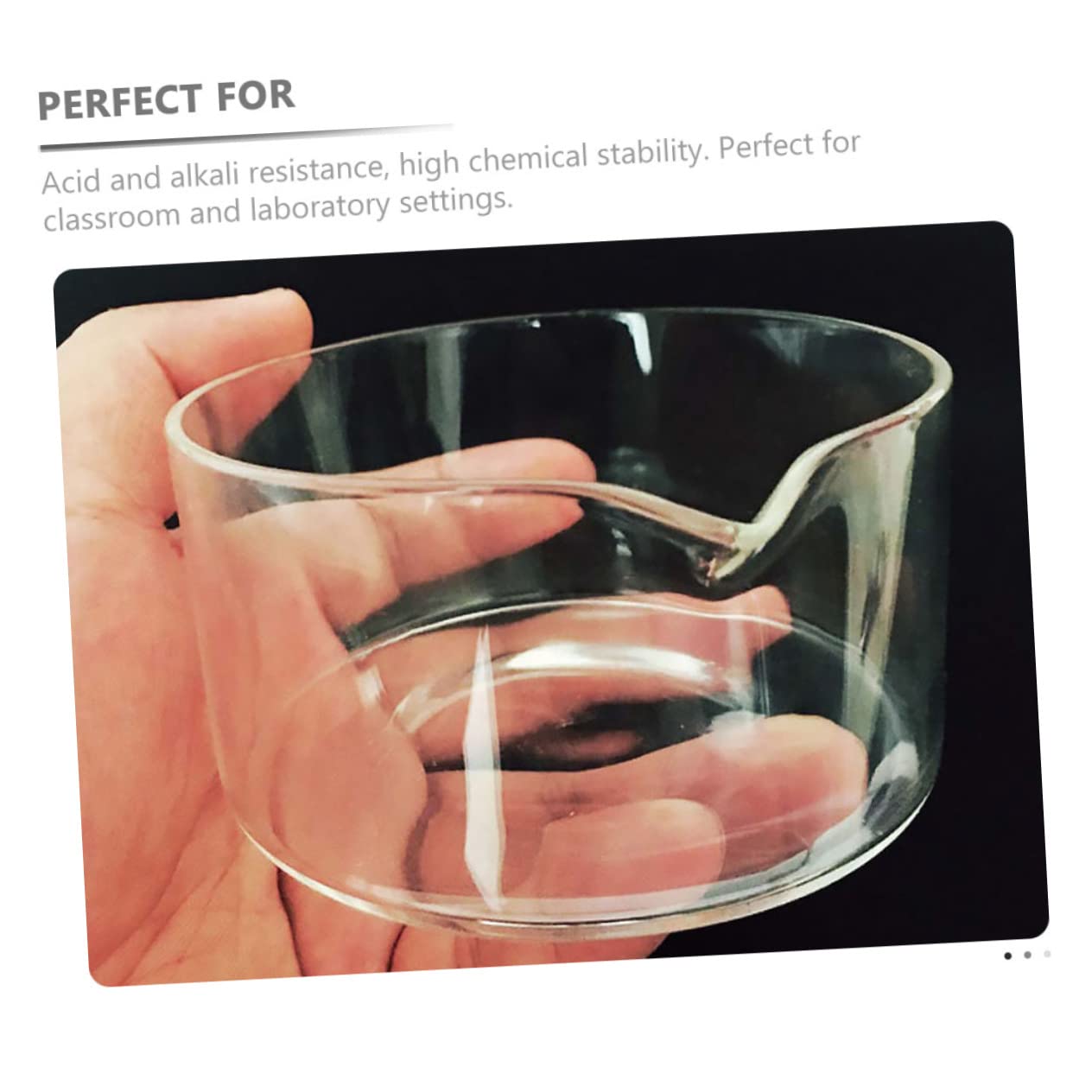 Cabilock Lot De 3 Récipients De Cristallisation En Verre Borosilicaté Résistants À La Chaleur Pour Fournitures De Cristallisation