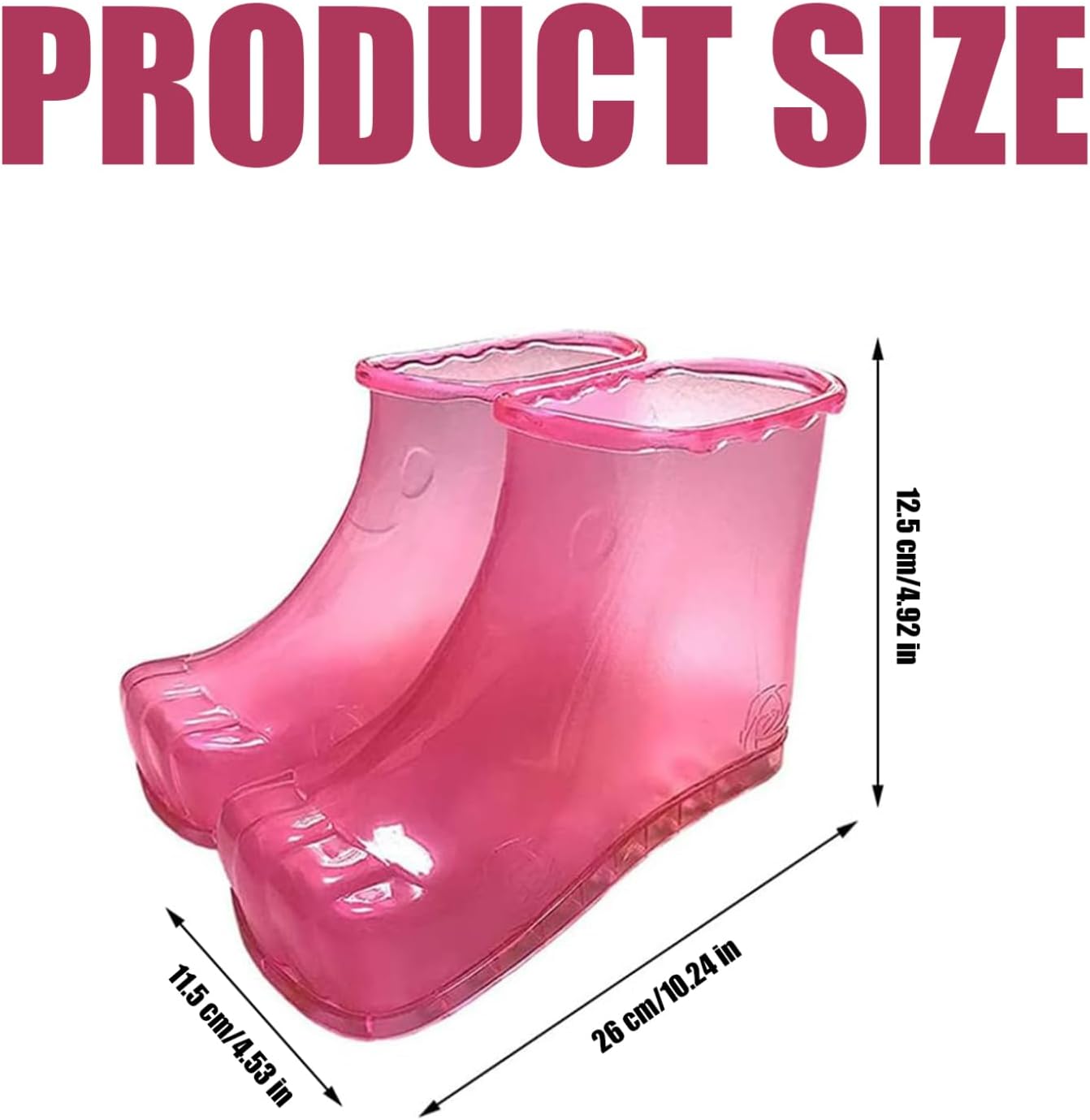 Foot Soaker,Foot Soaker Shoes 1 Pair Thermal Massage Foot Bath Shoes Water Saving Foot Basin Leakproof ＆ Wearable Foot Soaking Shoes Plastic Foot Bath Tub for Pedicure Foot Spa