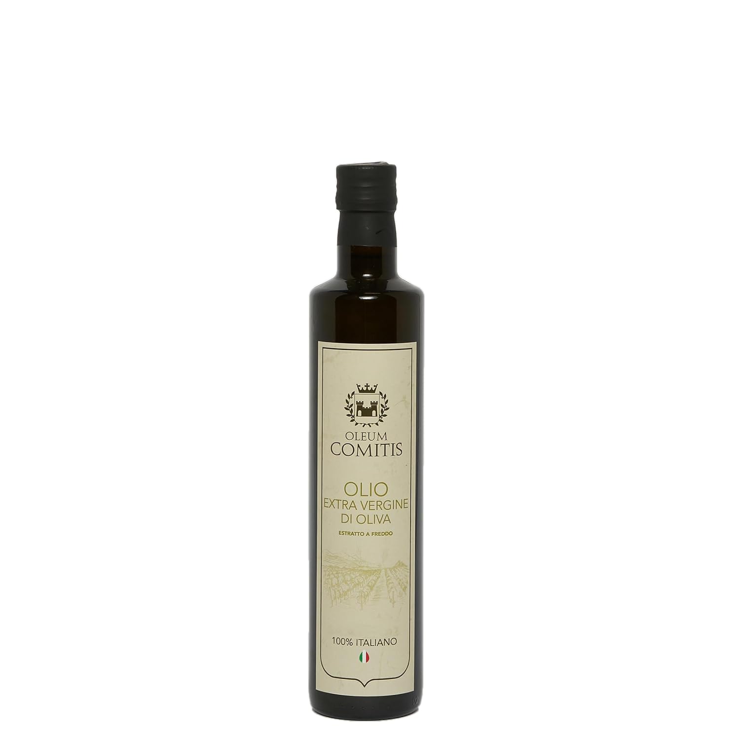 Oleum Comitis - Extra Virgin Olive Oil 100% Italian Cold Pressed - Made in Italy - 500 ml (16.9 fl oz) Bottle